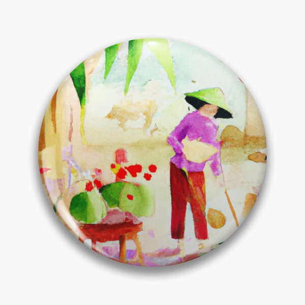 Item preview, Tet Vietnam , Vietnamese New Year , Watercolor Painting designed and sold by Color-Me-Blue.
