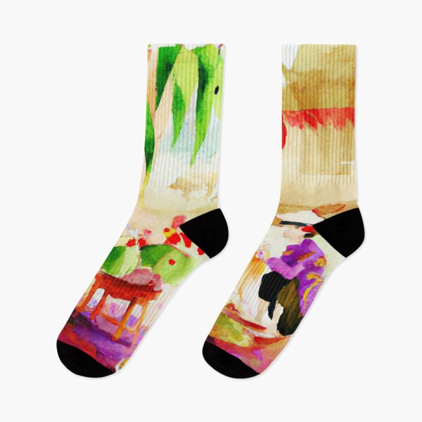 Item preview, Tet Vietnam , Vietnamese New Year , Watercolor Painting designed and sold by Color-Me-Blue.