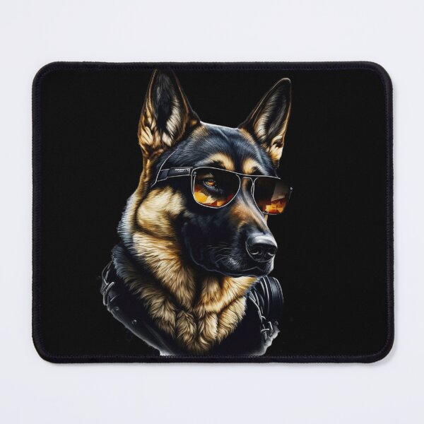 Item preview, German Shepperd K9 With Brown Glasses Super Realistic designed and sold by adembulut.