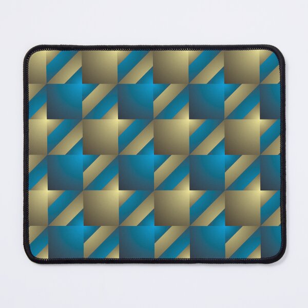 Item preview, Blue and Gold in a Stylish and Contemporary Houndstooth Repeat Pattern designed and sold by Karen McFarland.