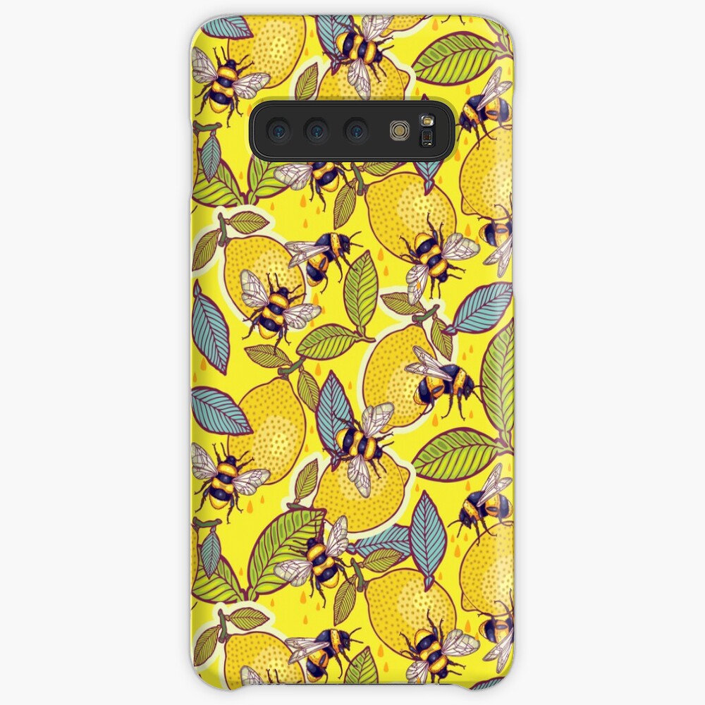 Yellow lemon and bee garden. Case & Skin for Samsung Galaxy