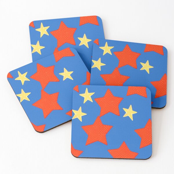 Item preview, PRIMARY COLORS STARS PATTERN designed and sold by DiscoVibes.