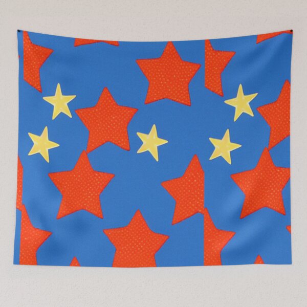 Item preview, PRIMARY COLORS STARS PATTERN designed and sold by DiscoVibes.