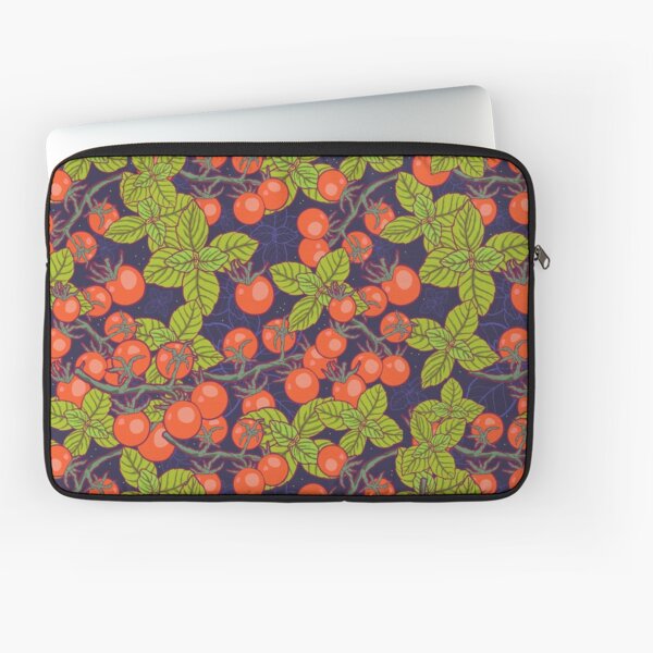 mysterious night in space garden with cherry tomatoes and basil Laptop Sleeve