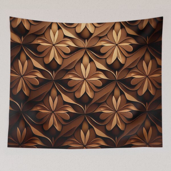 Item preview, Brown Pattern Digital Painting designed and sold by CodeAndColors.