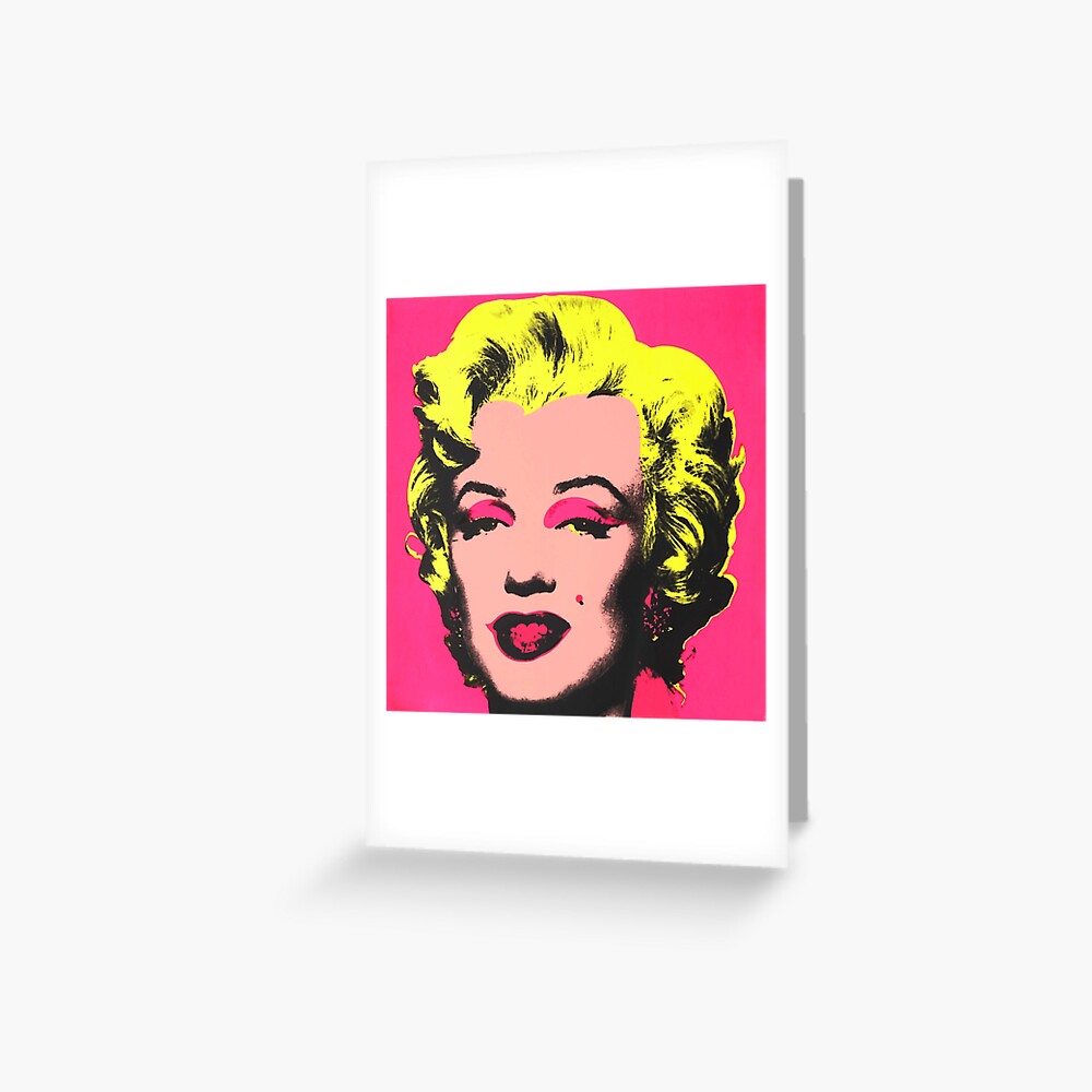 Shot Marilyns Pink Marylin By Andy Warhol Greeting Card For Sale By Zestivix Redbubble