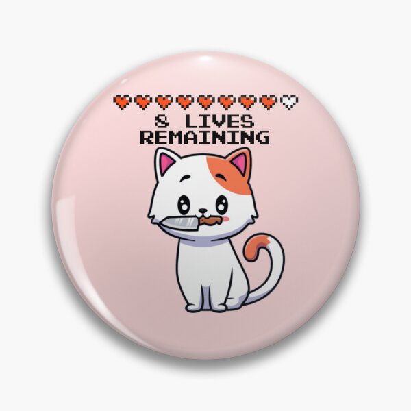 Item preview, 8 Lives Remaining Funny Cat Meme designed and sold by everything4eva.