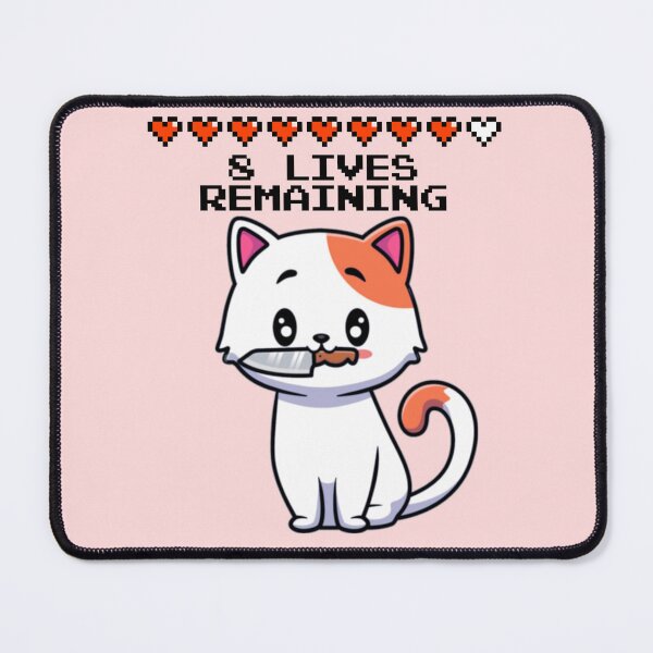 Item preview, 8 Lives Remaining Funny Cat Meme designed and sold by everything4eva.