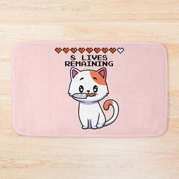 Item preview, 8 Lives Remaining Funny Cat Meme designed and sold by everything4eva.