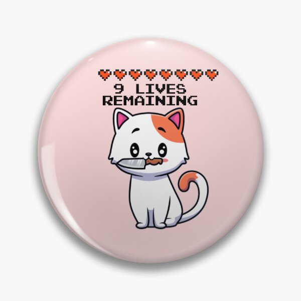 Item preview, 9 Lives Remaining Funny Cat Meme designed and sold by everything4eva.