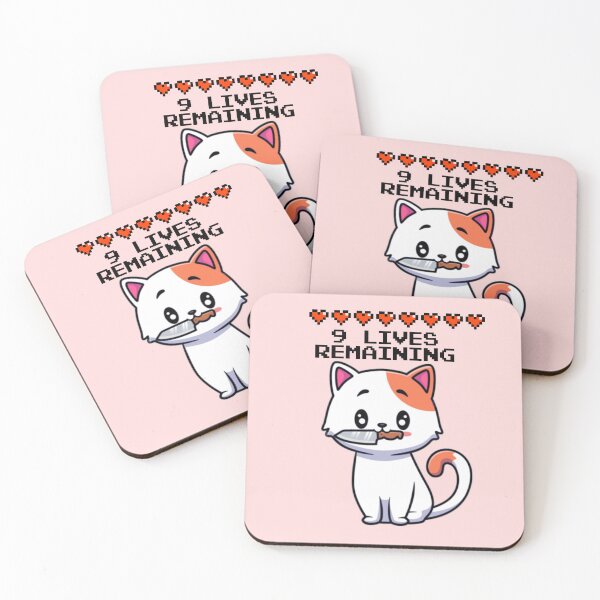 Item preview, 9 Lives Remaining Funny Cat Meme designed and sold by everything4eva.