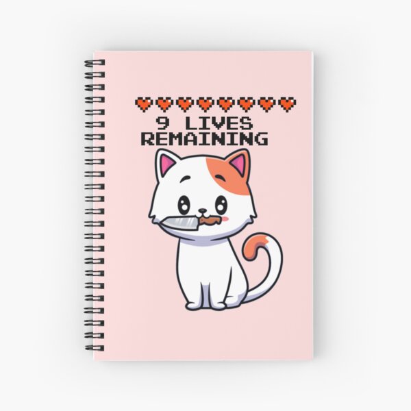 Nine Lives Reaper Cat Notebook