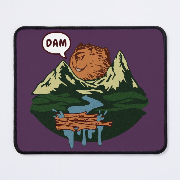 Item preview, Beaver's River Dam, Funny Pun designed and sold by vystudio.