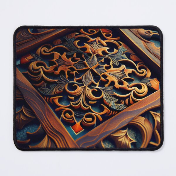 Artikelvorschau, Wood Crafty Dreamy Asian Pattern Digital Painting entworfen und verkauft von CodeAndColors.