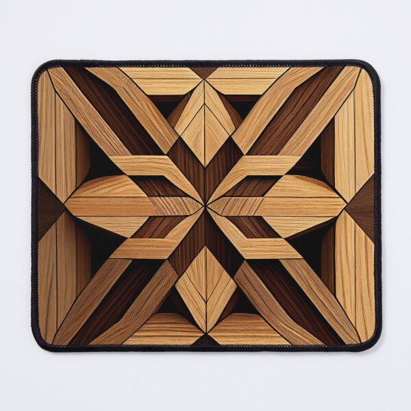 Item preview, Symmetrical Wood Simple Line Pattern Digital Painting designed and sold by CodeAndColors.