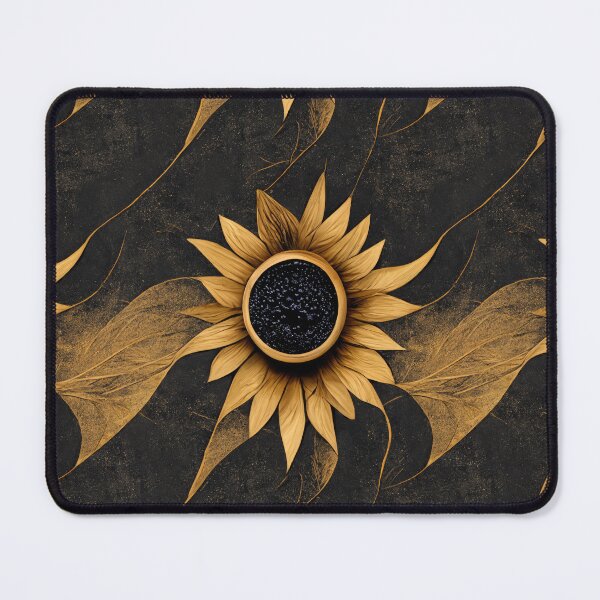 Item preview, Patrón de girasoles Modo oscuro designed and sold by Vintagez 98.