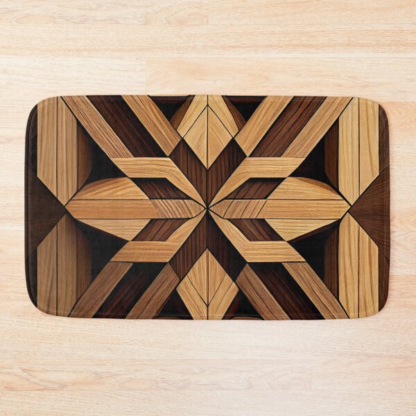 Item preview, Symmetrical Wood Simple Line Pattern Digital Painting designed and sold by CodeAndColors.