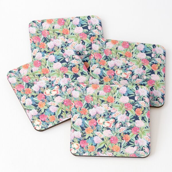 Item preview, Romantic Pink roses floral Vintage Blue Design designed and sold by NdesignTrend.