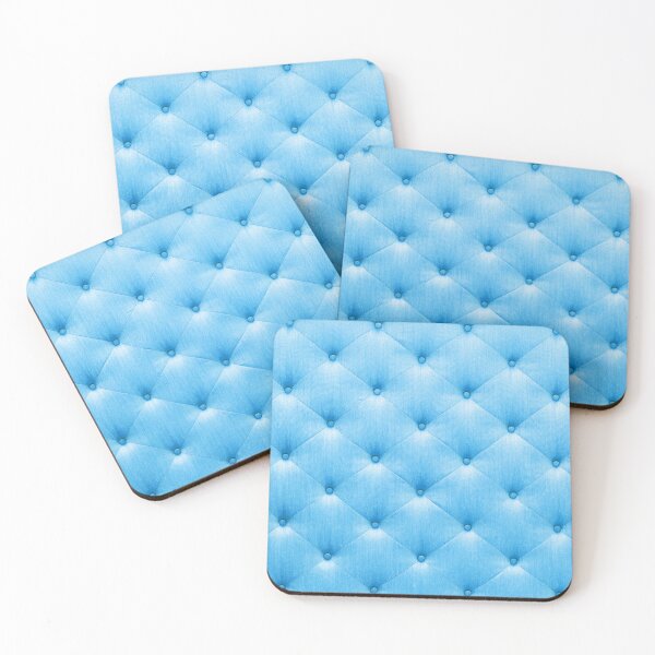 Item preview, Baby blue sofa texture print designed and sold by ReneMagritteArt.