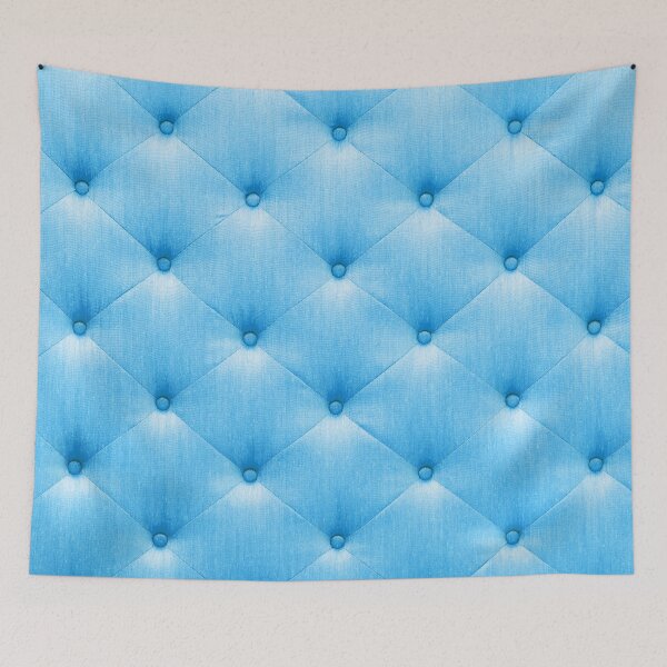 Item preview, Baby blue sofa texture print designed and sold by ReneMagritteArt.