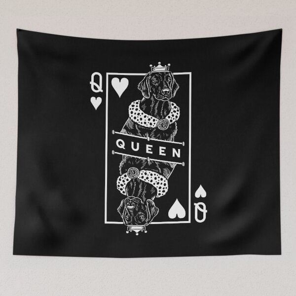 Item preview, Flat Coated Retriever Queen Of Hearts Dog Lover Pop Art designed and sold by GrandeDuc.