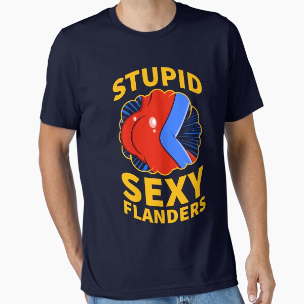 Vista previa del artículo con la obra «Estúpida cita sexy de Flandes», diseñado y vendido por McPod.