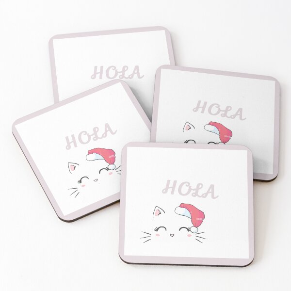 Item preview, cute cat design hola t shirts designed and sold by abdulmannan127.