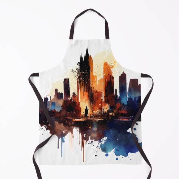 Item preview, Urban watercolor landscape, cityscape designed and sold by evk-art.