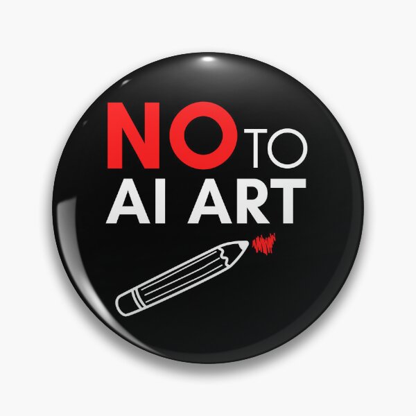 Item preview, NO to AI ART Quote to Save Real Artists designed and sold by Zentropik.