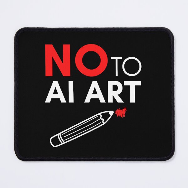 Item preview, NO to AI ART Quote to Save Real Artists designed and sold by Zentropik.