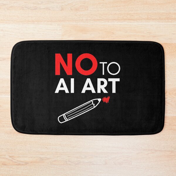 Item preview, NO to AI ART Quote to Save Real Artists designed and sold by Zentropik.