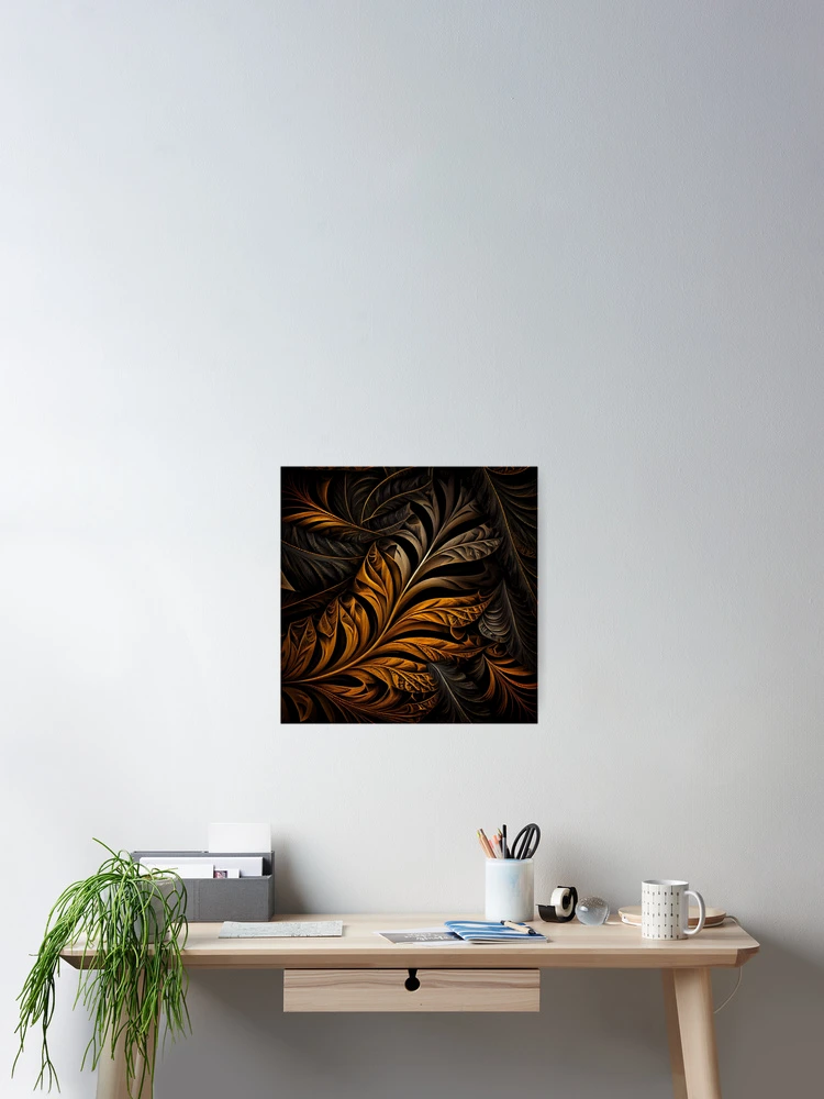 Thumbnail 2 von 3, Poster, Semi Abstract Natural Pattern Digital Painting designt und verkauft von CodeAndColors.