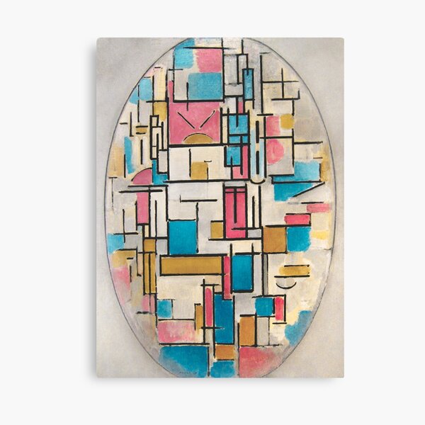 Item preview,  Piet Mondrian's Composition in Oval with Color Planes 1, 1914 by Piet Mondrian designed and sold by BossyCatHome.
