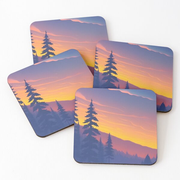 Item preview, Minimalist Matte Painting of Bavarian Alps: A Stunning Addition to Your Home Decor designed and sold by supeart.