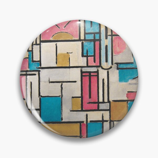 Item preview,  Piet Mondrian's Composition in Oval with Color Planes 1, 1914 by Piet Mondrian designed and sold by BossyCatHome.