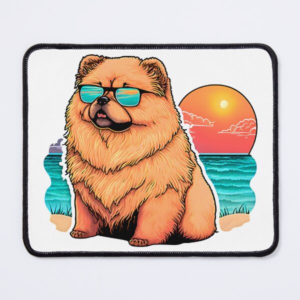 Item preview, Sunset Chow Chow | Vintage Chow Chow | Summer Chow Chow | Beach Chow Chow designed and sold by CosmicLoots.