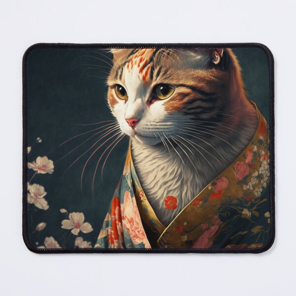 Item preview, Cat wearing a kimono designed and sold by mrkristof47.