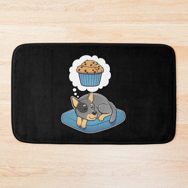 Item preview, Australian Cattle Dog dreaming about Chocolate Chip Muffins designed and sold by DoggieDelights.