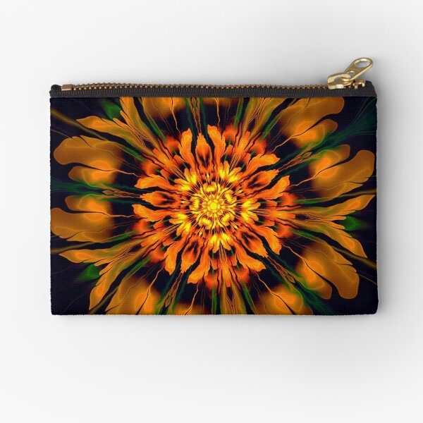 Flower Power Kaleidoscope Zipper Pouch