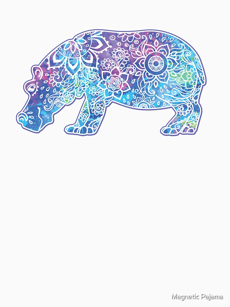 Psychedelic Hippo // Hippy Hippo by MagneticMama