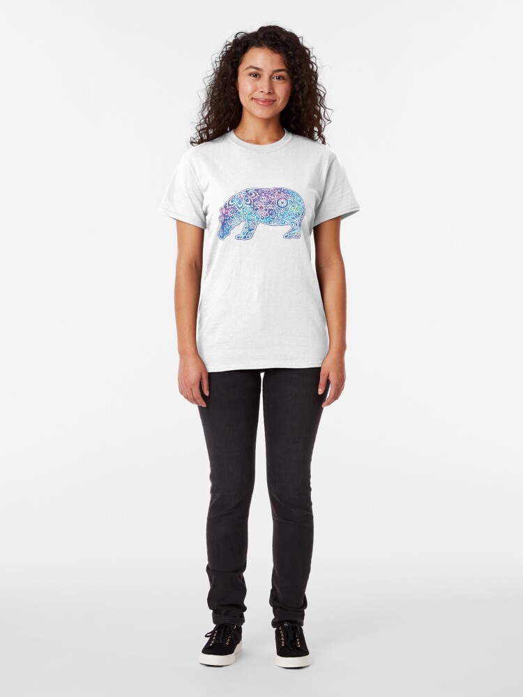 Alternate view of Psychedelic Hippo // Hippy Hippo Classic T-Shirt