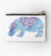 Psychedelisches Hippo // Hippie-Flusspferd Täschchen
