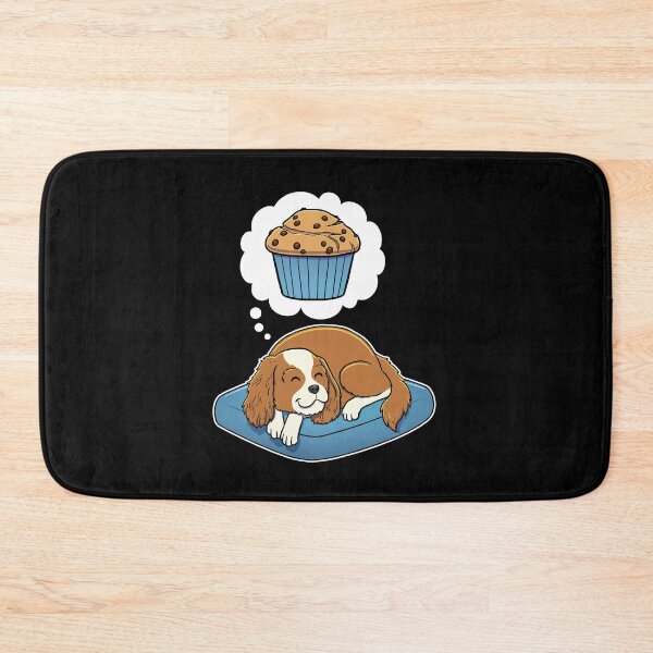 Artikelvorschau, Cavalier King Charles Spaniel dreaming about Chocolate Chip Muffins entworfen und verkauft von DoggieDelights.