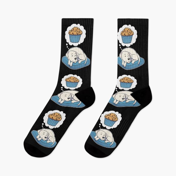 Item preview, Dogo Argentino dreaming about Chocolate Chip Muffins designed and sold by DoggieDelights.