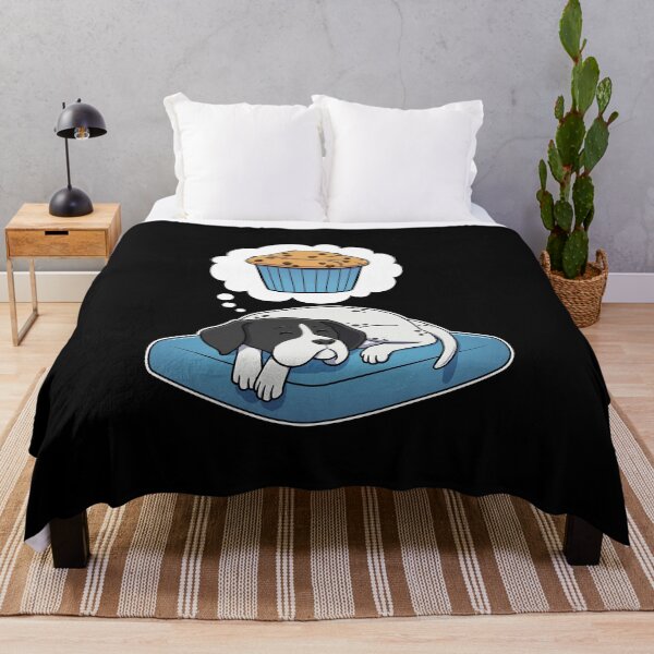 Item preview, English Pointer dreaming about Chocolate Chip Muffins designed and sold by DoggieDelights.