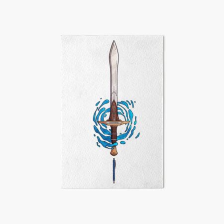 Anaklusmos AKA Riptide AKA percy jackson sword Art Board Print for Sale by  SimplyHilarious