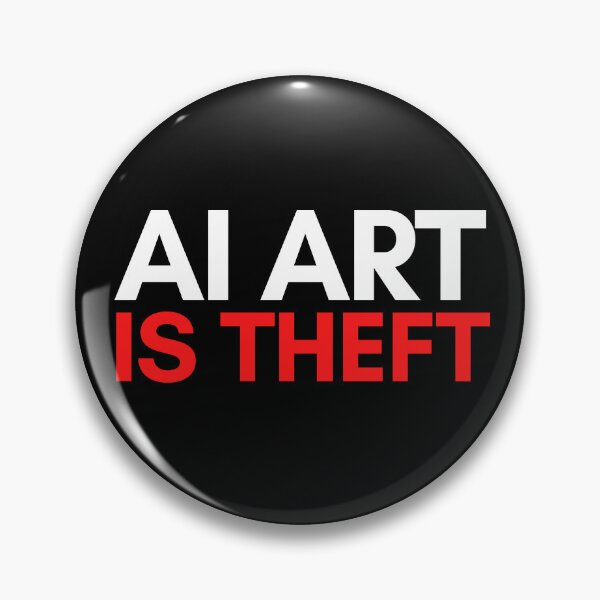 Item preview, AI ART Is Theft_Quote to Save Real Artists designed and sold by Zentropik.