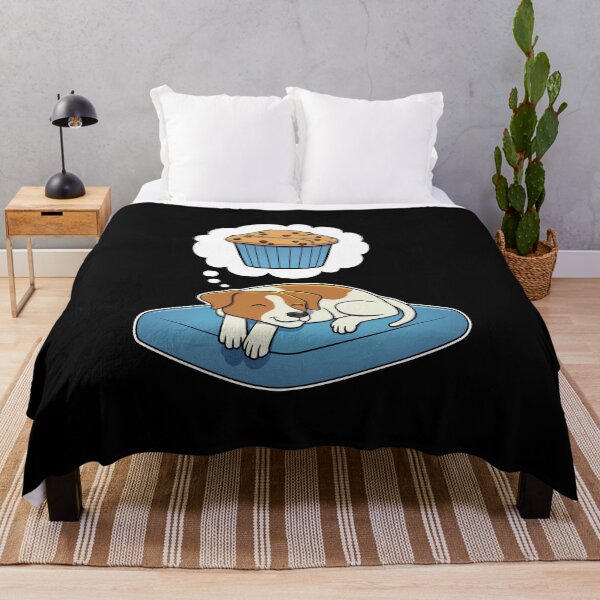 Item preview, Jack Russell Terrier dreaming about Chocolate Chip Muffins designed and sold by DoggieDelights.