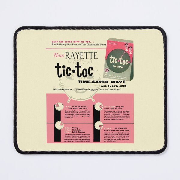 Item preview, TIC TOC WAVE SHAMPOO ADVERT designed and sold by ThrowbackAds.