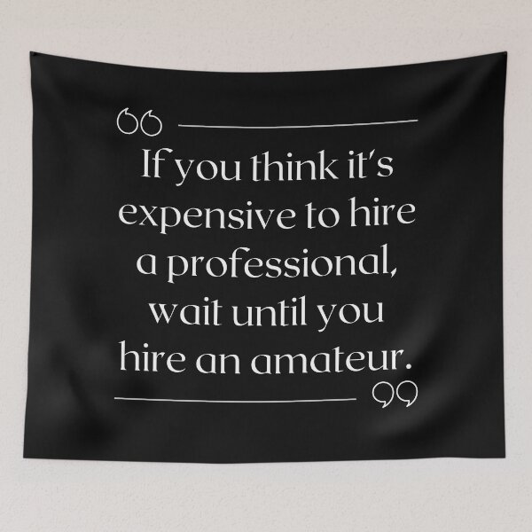 Item preview, Recruiter Quote Hire a Professional designed and sold by Recruiter-Love.